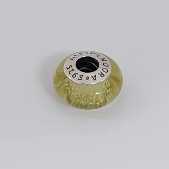 Pandora Belle’s Signature Color Yellow Beauty & Beast Murano Glass Charm Bead - Picture 6 of 6